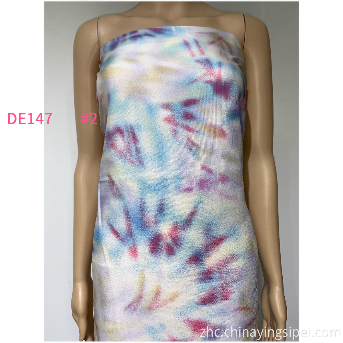 2021最新股票柔软的埃及人许多彩色粘液印刷扎染的罂粟籽人造丝面料